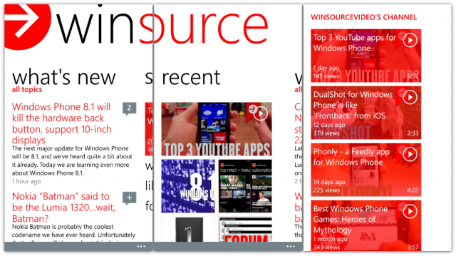 winsource screens