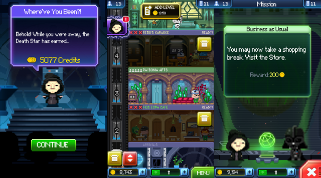 tiny death star screens