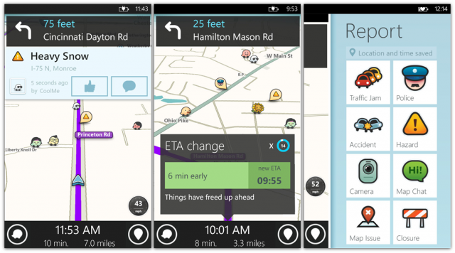 waze screens