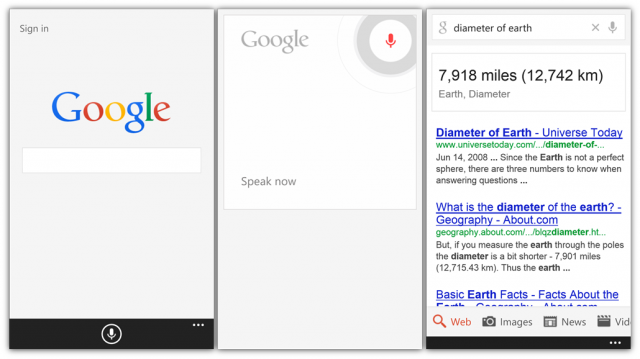 google screens