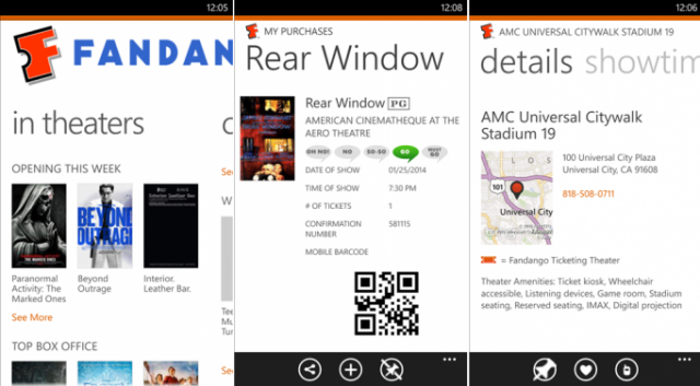 fandango screenshots