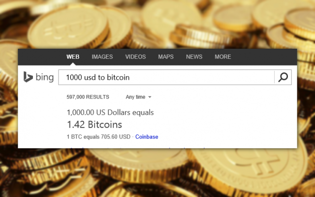 bing bitcoin